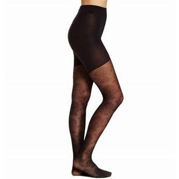 SPANX STAR POWER Patterned Shaping Tights Medallion Shapewear Tummy Contol NWT M - Picture 1 of 3